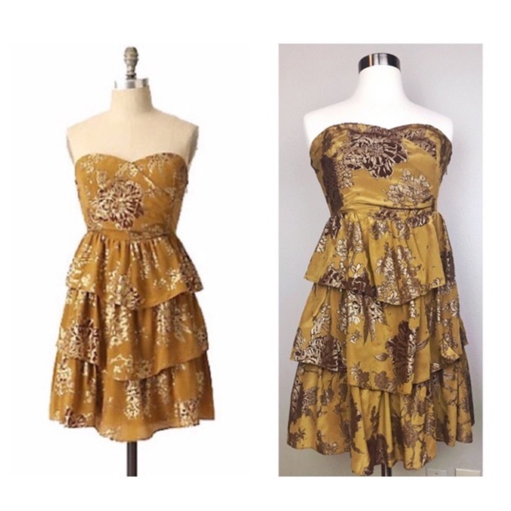 Anthropologie Moulinette Soeurs Strapless Dress